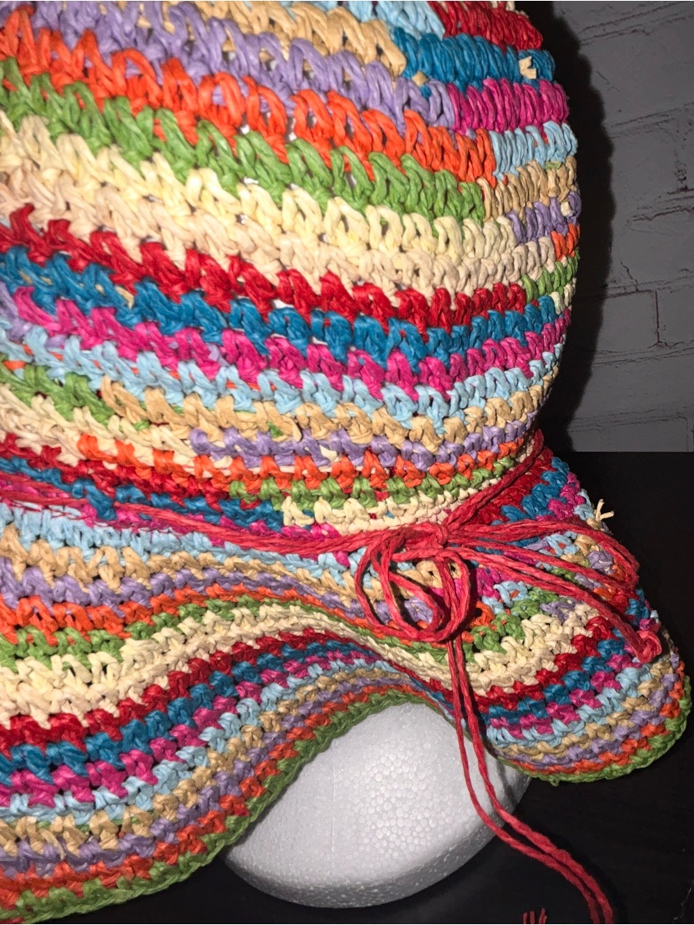 Jhats straw sun hat OSFM - Picture 2 of 6